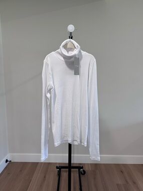 NWT Everlane The Luxe Ribbed Turtleneck, White